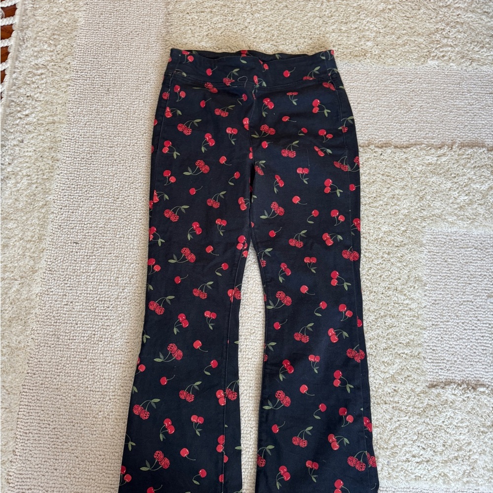 We The Free Black Cherry Print Boot Cut Jeans